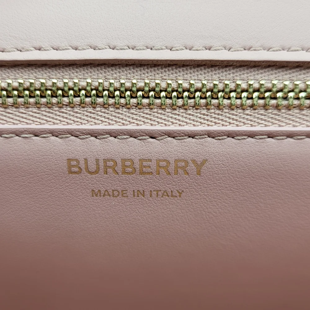 Burberry TB Logo-Plaque Calf Leather Shoulder Bag.. Authentic - Picture 11 of 16